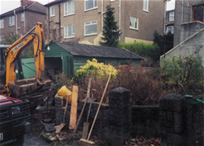 Major demolition and excavation